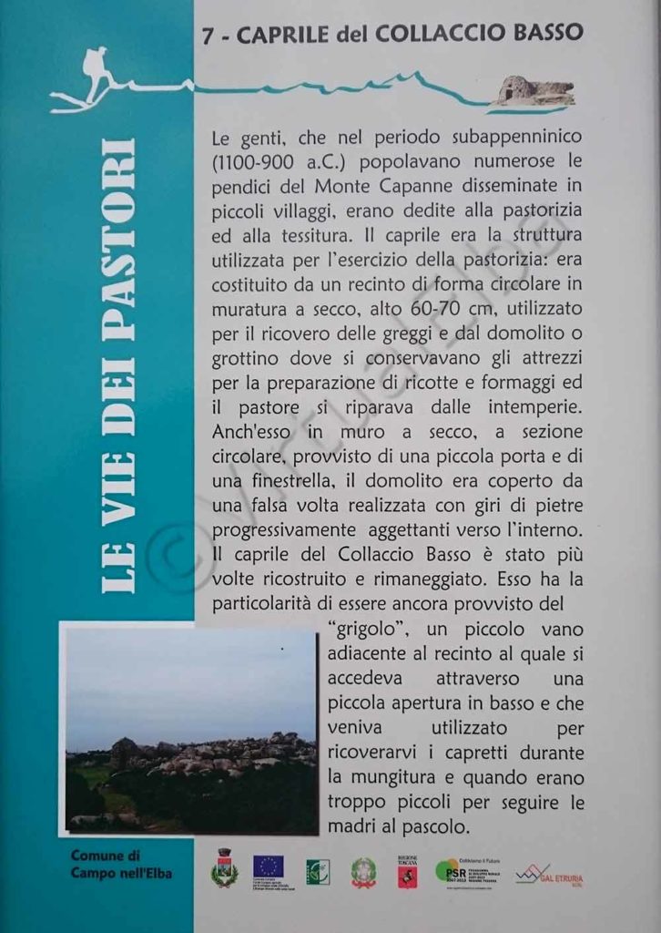 Cartel descriptivo del Domolito de la Autoridad del Parque.