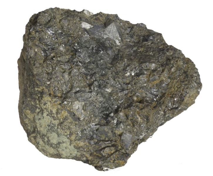 Magnetita, un mineral que se puede ver en el Museo de Minerales de Elba en Rio Marina