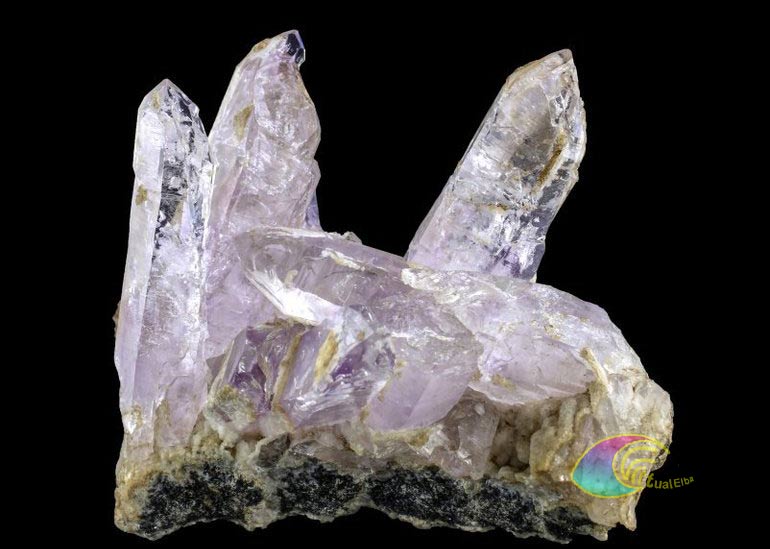Cuarzo amatista, mineral de la isla de Elba