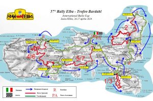 Mapa de ruta del 57º Rally de Elba 2024