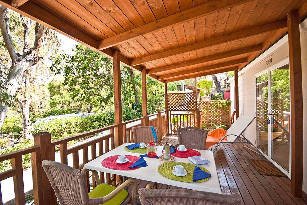 Veranda esterna Cottage Charme - Camping Scaglieri Village Biodola
