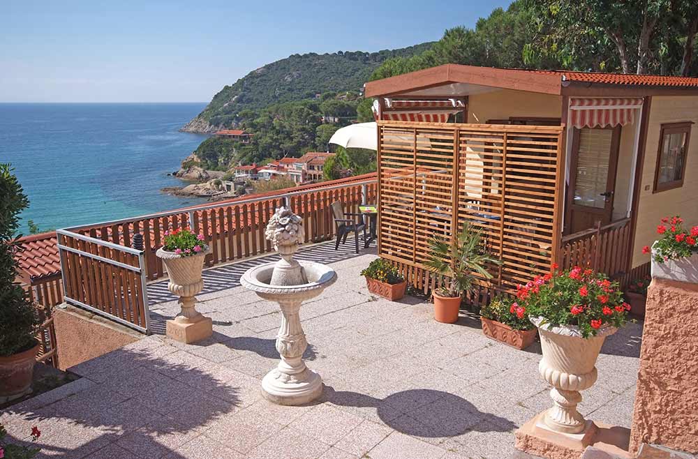 Vista panoramica dagli Chalet - Camping Scaglieri Village Biodola