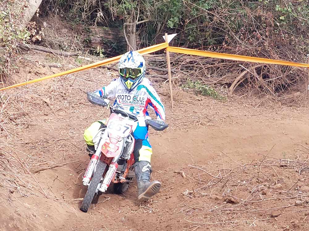 Pierini Giacomo - Campeonato Toscano Mini Enduro 2023 - Competencia celebrada en la isla de Elba en 2023